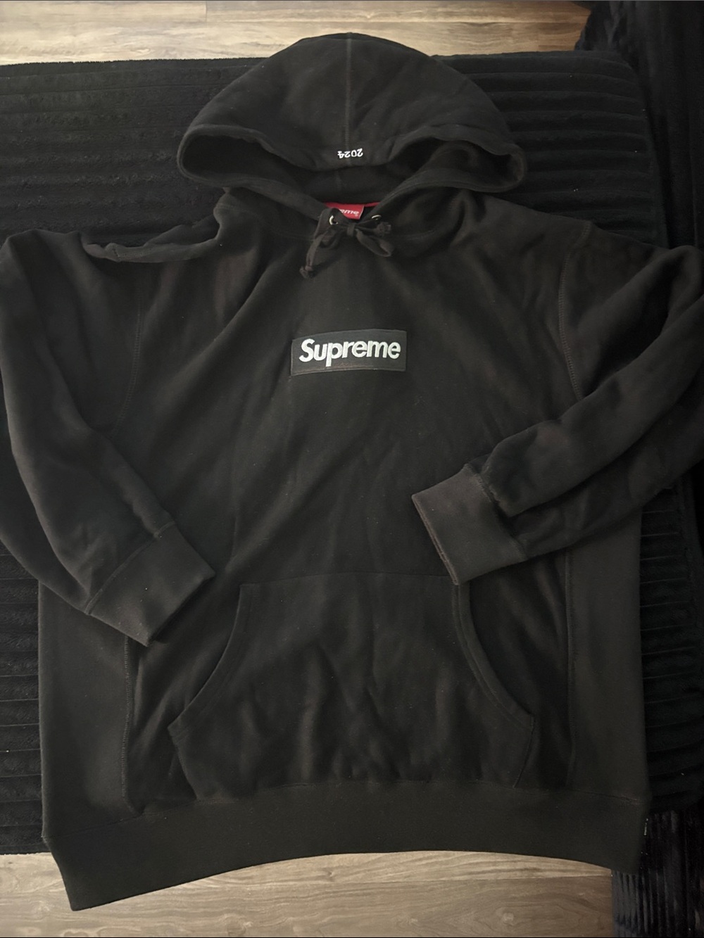 Supreme Black Box Logo Pullover Hoodie